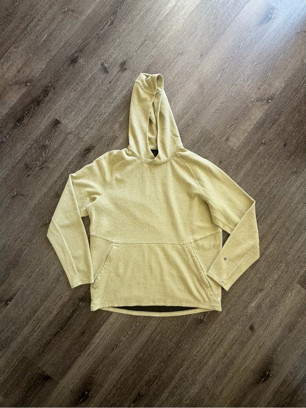 lululemon athletica Men's Hooded Crewneck Sweater in Light Olive
